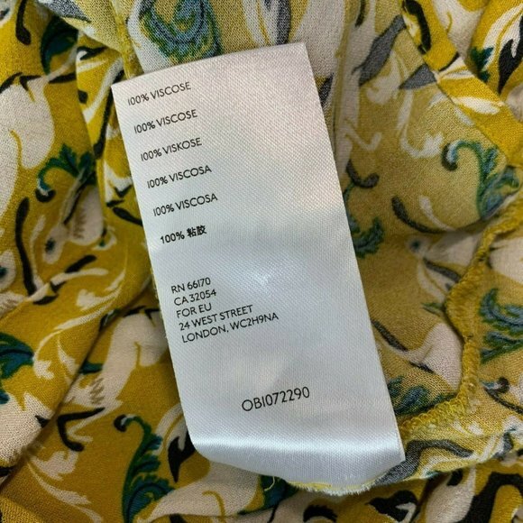 Anthropologie Maeve Rabbit Blouse Top Bunny Print - Picture 12 of 12